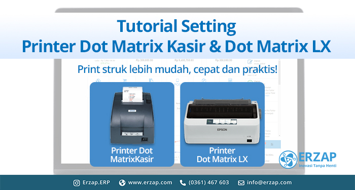 Tutorial Setting Printer Dot Matrix Kasir Dan Printer Dot Matrix LX