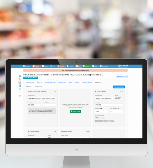 Sinkronisasi Stok Real-Time Erzap