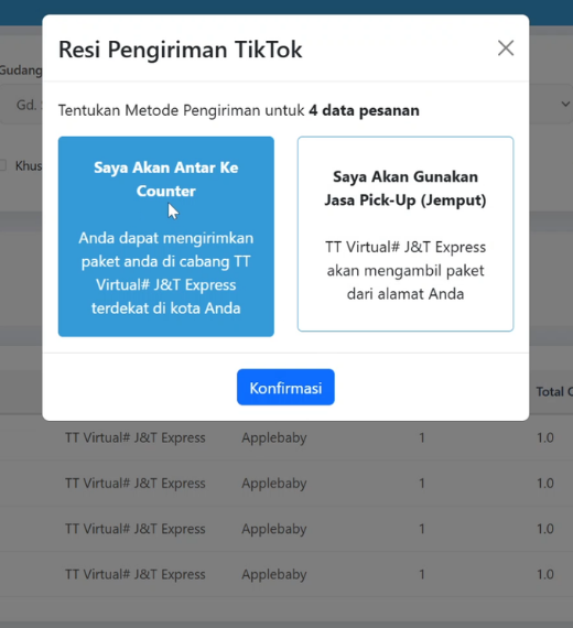 Metode Pengiriman Erzap