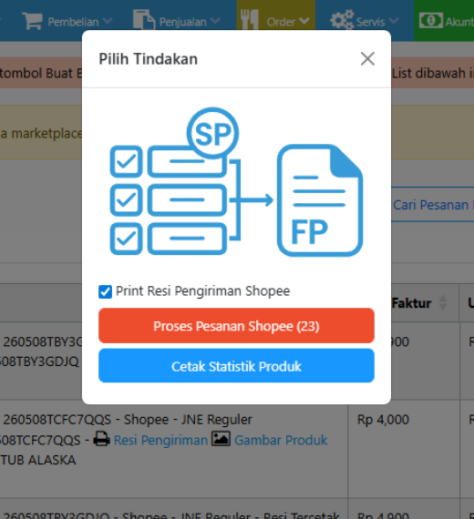 Cetak Multi Resi Erzap