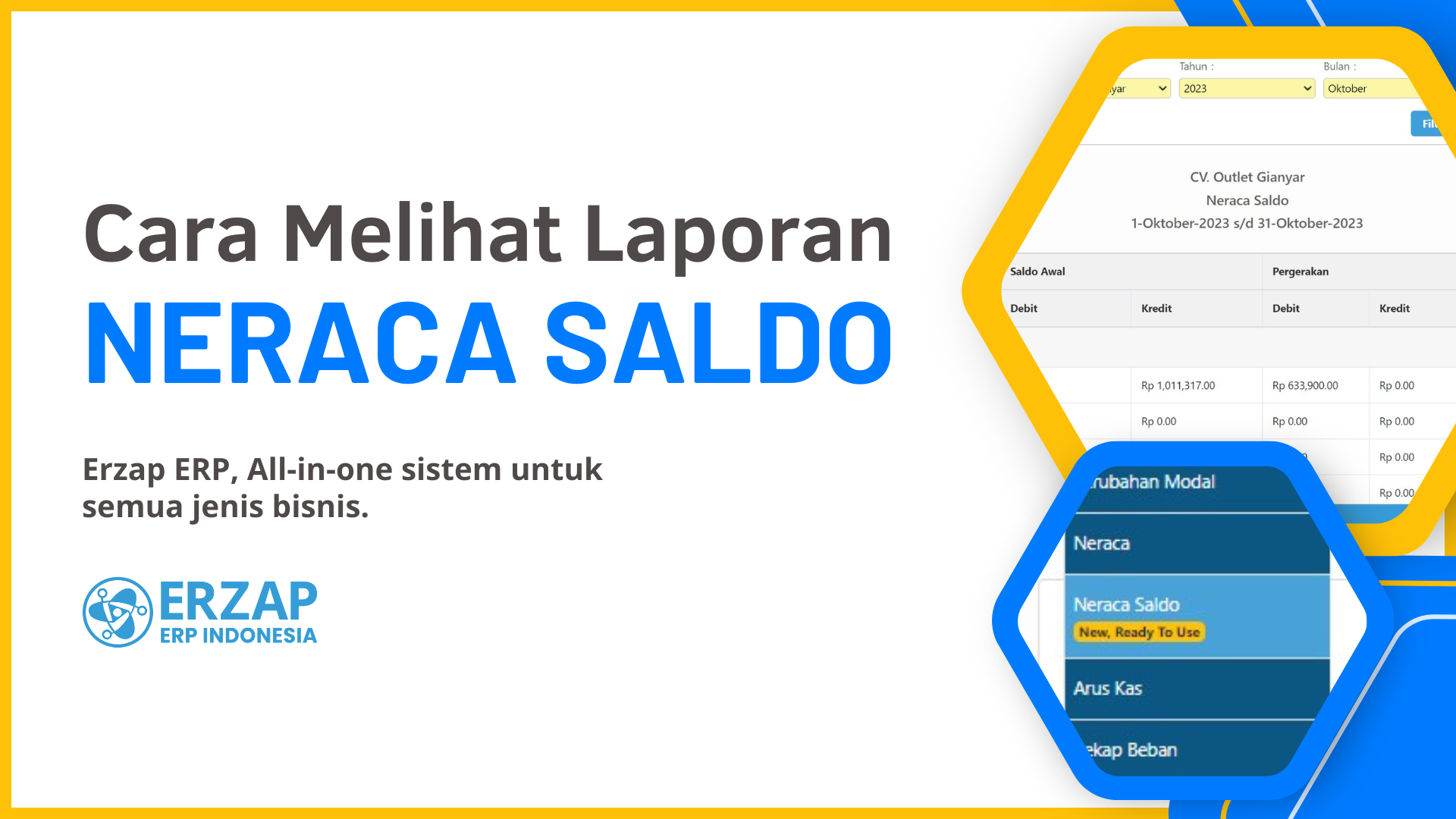 Neraca Saldo Erzap ERP Indonesia